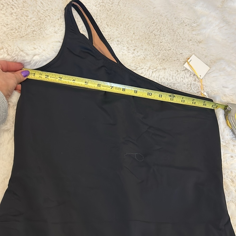 Nu Swim Paradise One Shoulder Swimsuit Black - Picture 11 of 14